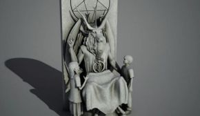 Estátua satânica